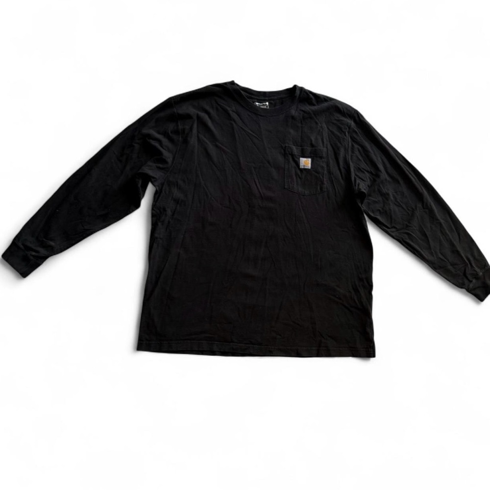 Carhartt Loose Fit Heavyweight Graphic Long Sleeve T-Shirt XL Black